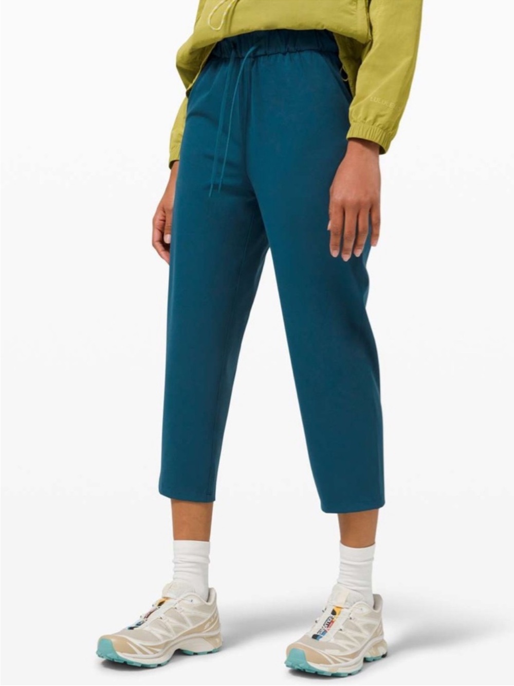 Lululemon Keep Moving Crop *High Rise, 23" Blue Borealis size 12 - Picture 4 of 16